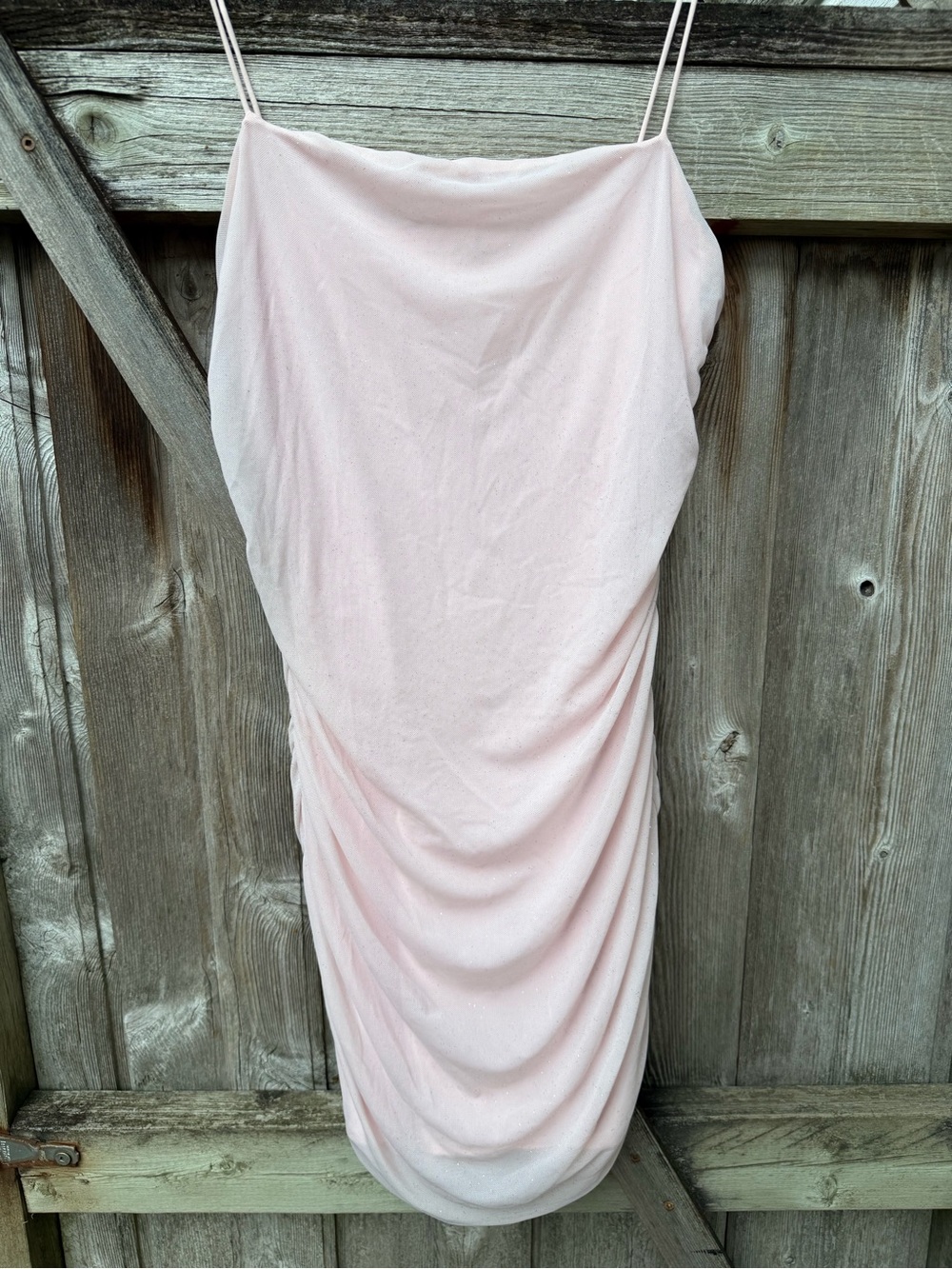 SHEIN Blush Pink Spaghetti Strap Mini Dress
